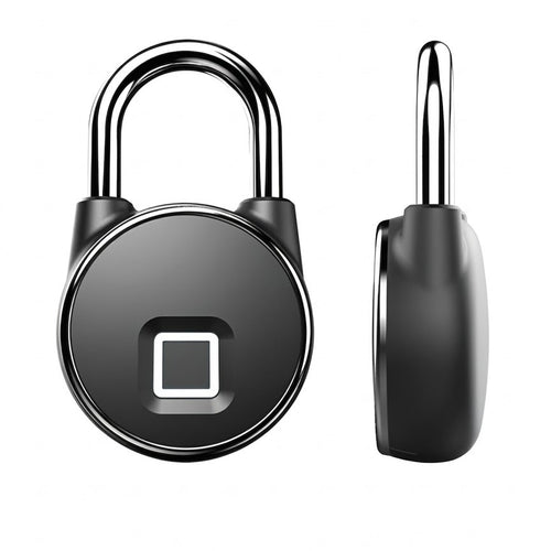 Smart fingerprint padlock with Bluetooth app control and weatherproof design