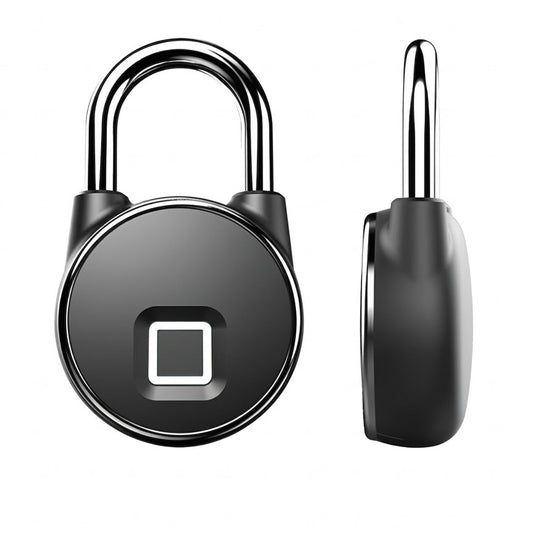 Smart fingerprint padlock with Bluetooth app control and weatherproof design