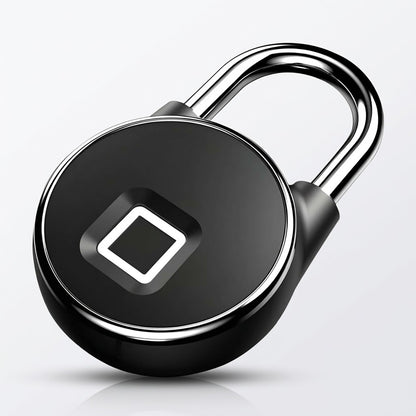 Smart fingerprint padlock with Bluetooth app control and weatherproof design