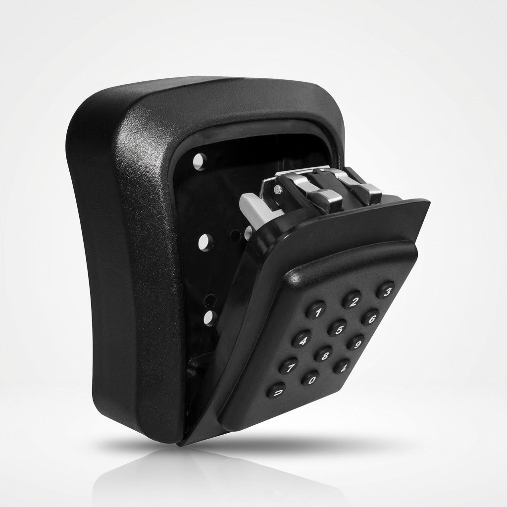 Smart outdoor key safe with weatherproof design, app and password control