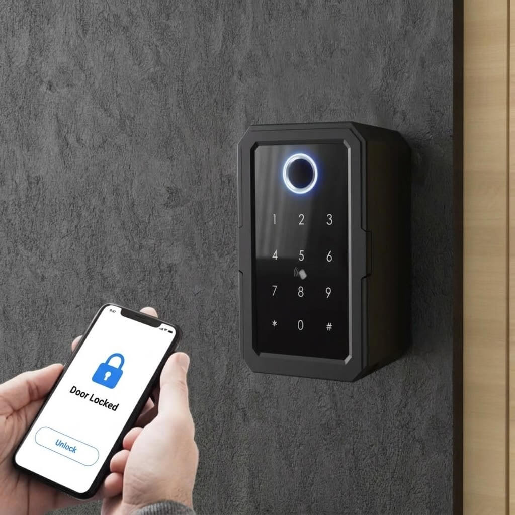 Smart Security Keypad lockbox, Black