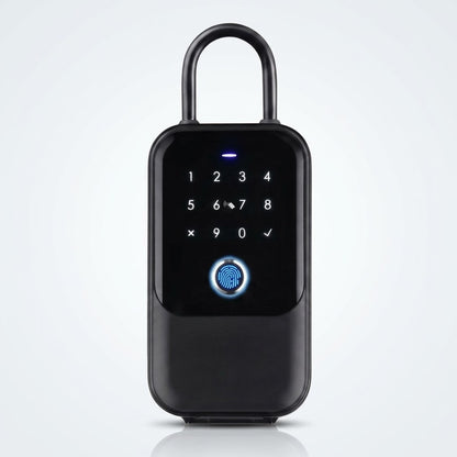 Smart Wi-Fi lockbox with fingerprint, card, app and key access