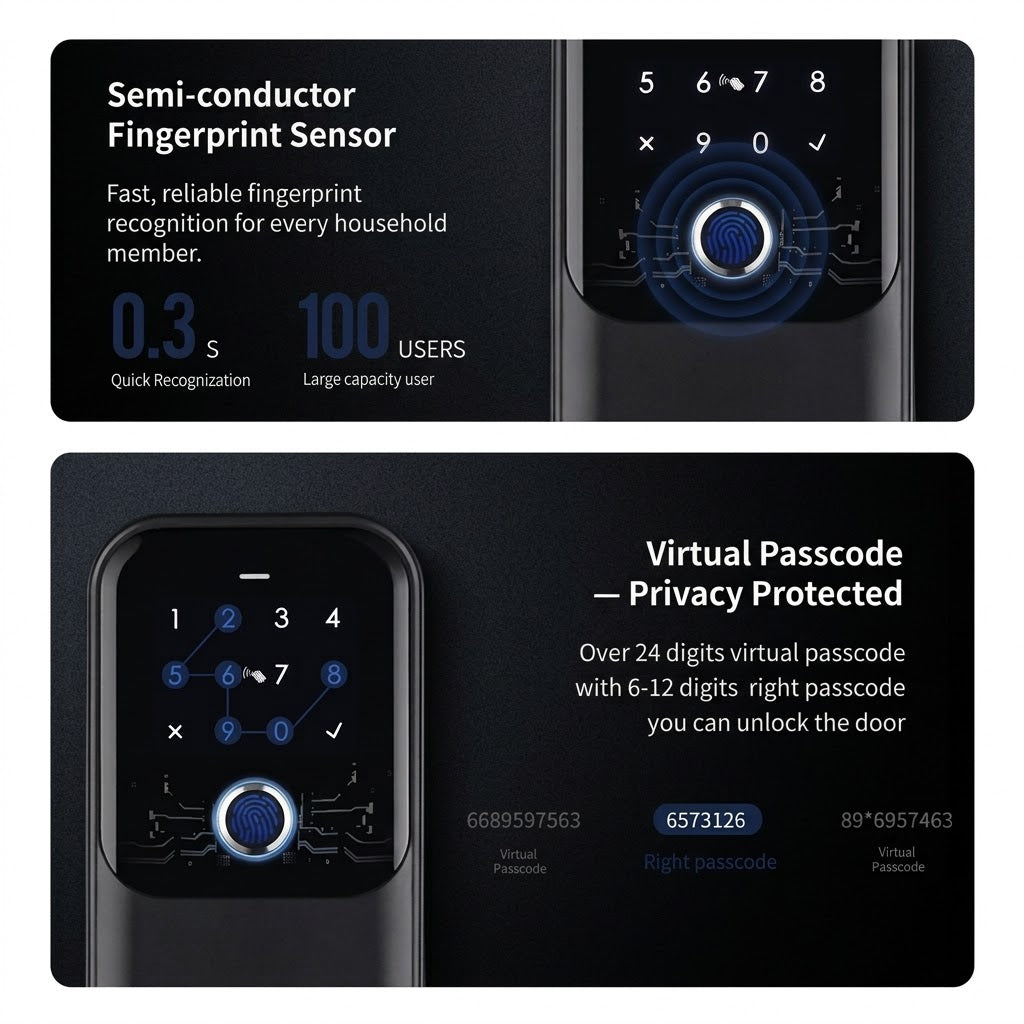 Smart Wi-Fi lockbox with fingerprint, card, app and key access
