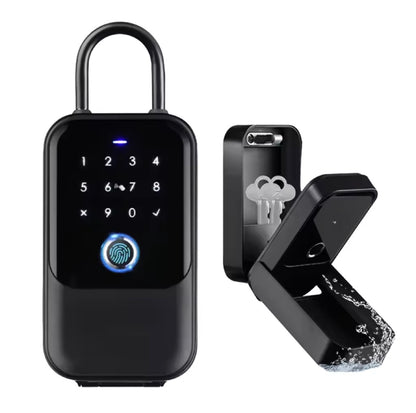Smart Wi-Fi lockbox with fingerprint, card, app and key access