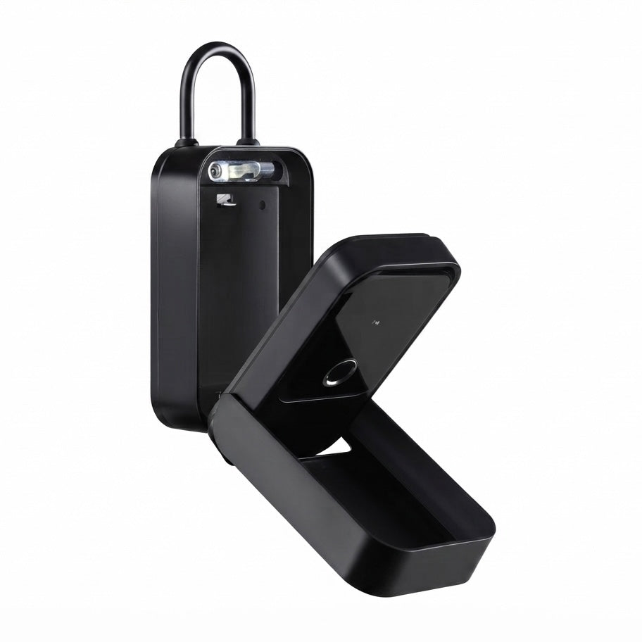 Smart Wi-Fi lockbox with fingerprint, card, app and key access