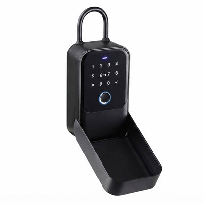 Smart Wi-Fi lockbox with fingerprint, card, app and key access